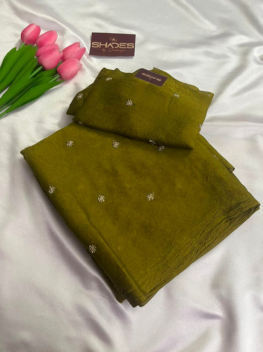 Isha - Pure Viscose Georgette (Crushed)