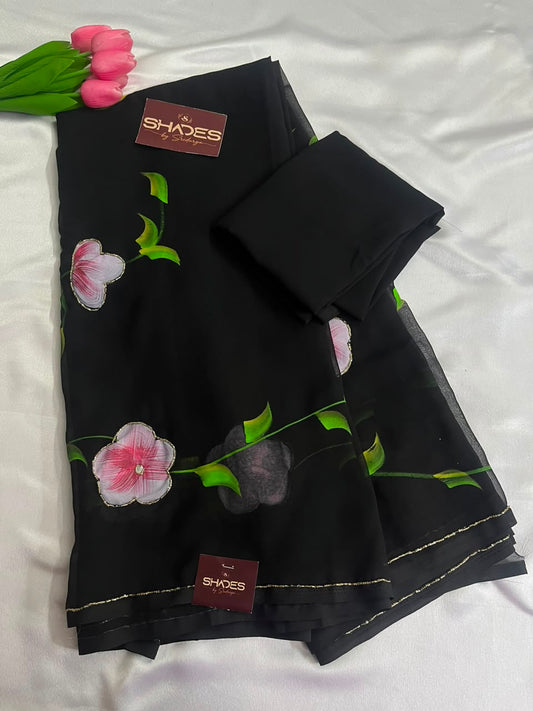 Nitya - Chiffon Saree