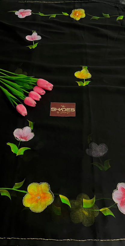 Nitya - Chiffon Saree