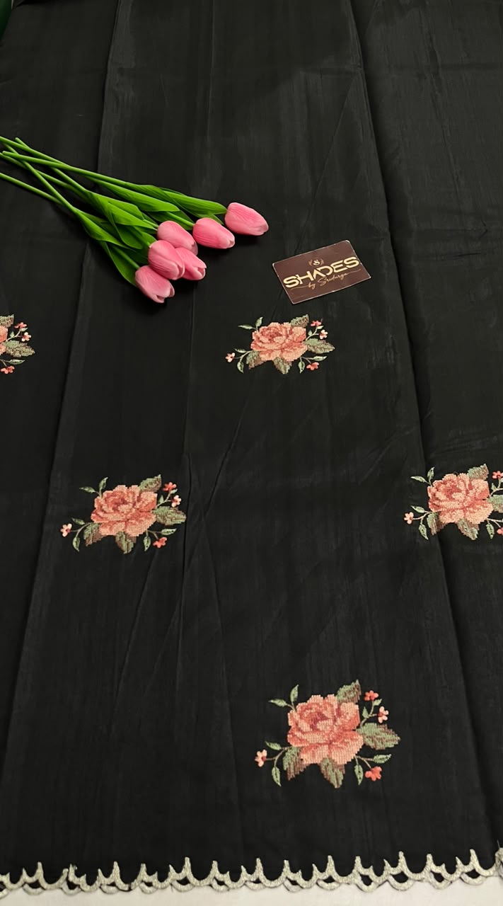 Rosella - Semi Jute Saree