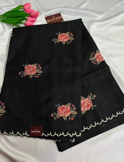 Rosella - Semi Jute Saree