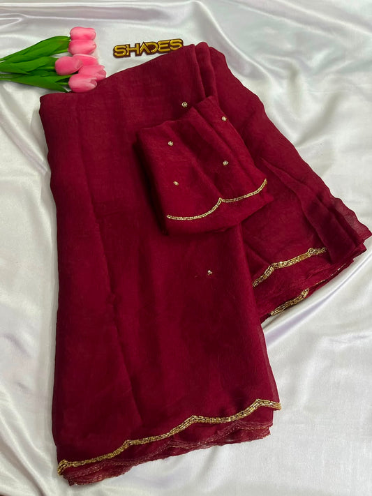 Rima - Crushed Soft Organza Saree