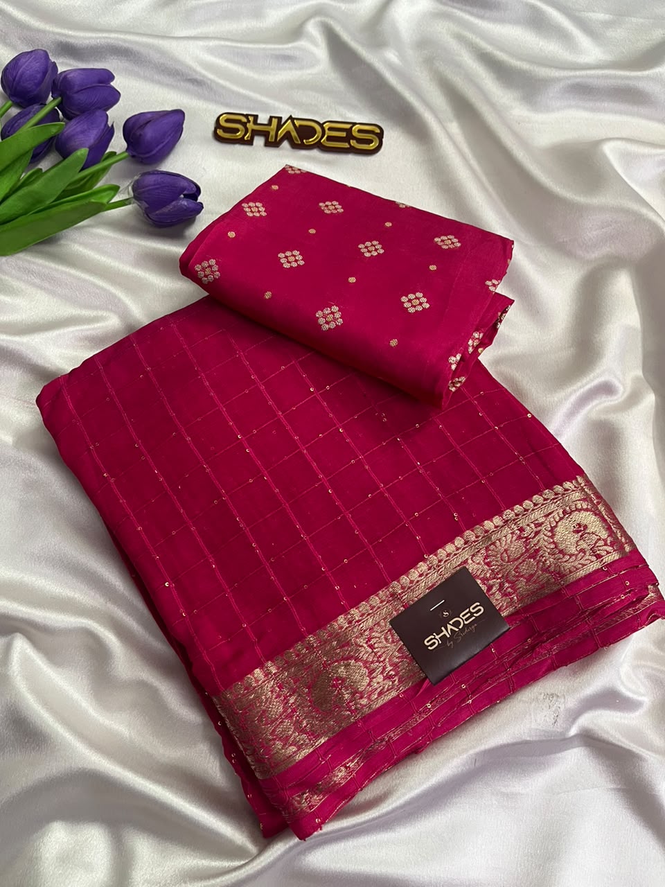 Vedika - Pure Viscose Georgette Sarees