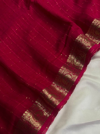 Vedika - Pure Viscose Georgette Sarees