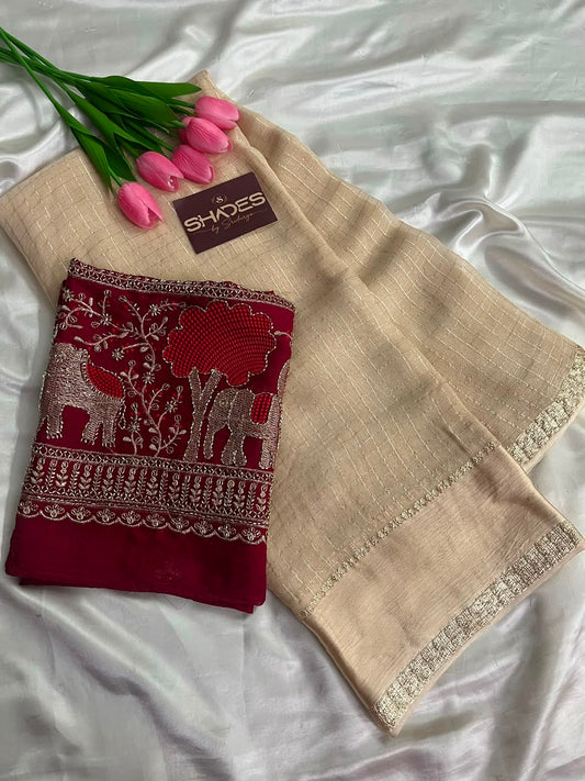 TARINI -  Viscose Georgette Saree