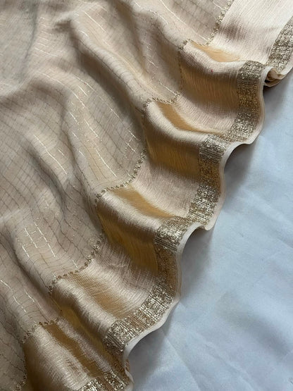 Tarini -  Viscose Georgette Saree (Prebooking Open, Dispatch After 1 week)