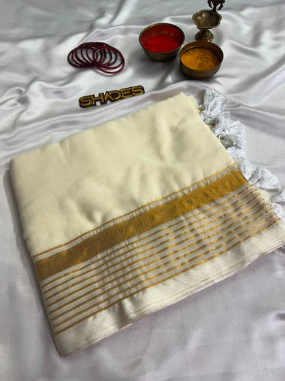 Rohini - Pure 120 Count Mul Cotton Saree
