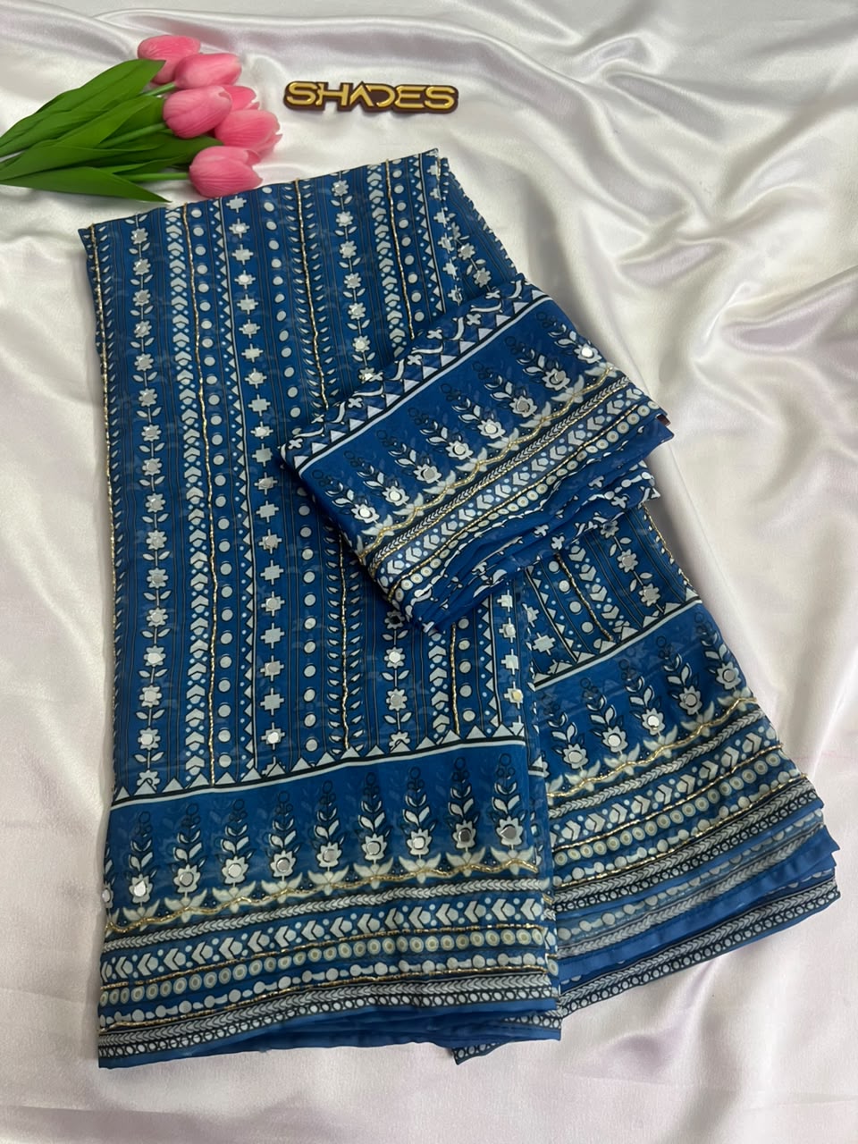Naira - Viscose Georgette Saree