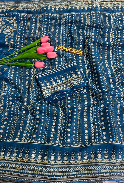 Naira - Viscose Georgette Saree