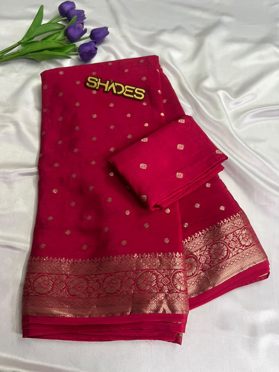 Royal Zari -  Pure Viscose Chinnon