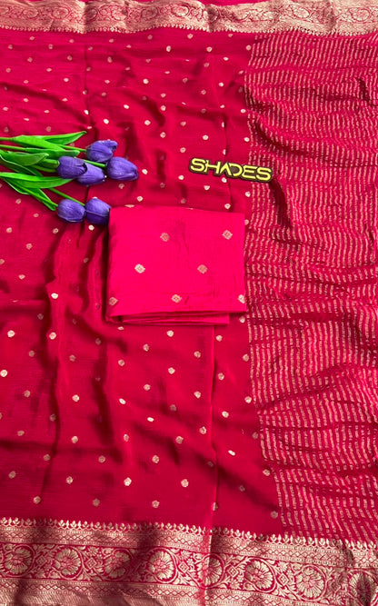 Royal Zari -  Pure Viscose Chinnon