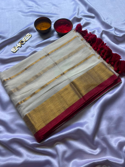 Mandara - Pure 120 Count Mul Cotton Saree