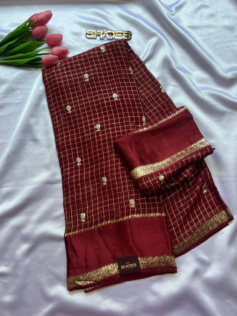 Smrithi - Pure Viscose Georgette Saree
