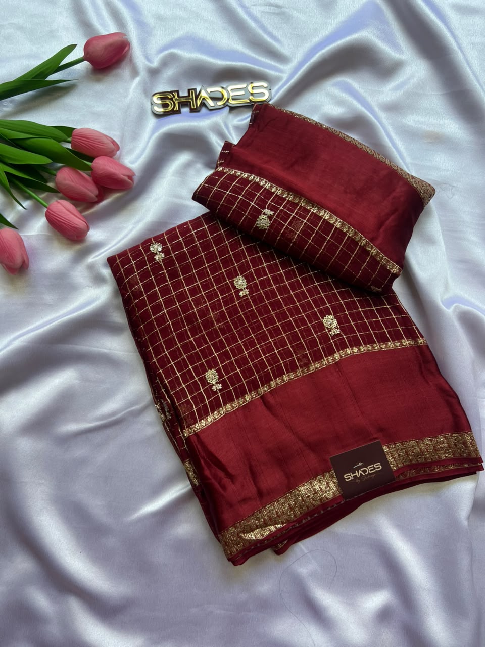 Smrithi - Pure Viscose Georgette Saree
