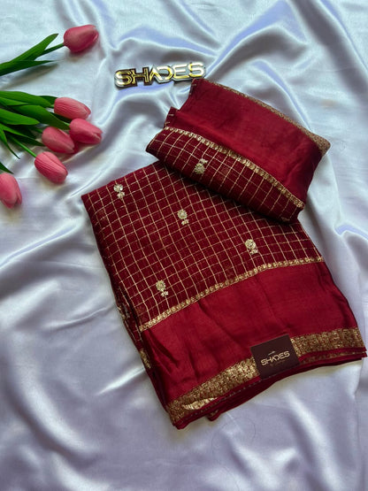Smrithi - Pure Viscose Georgette Saree