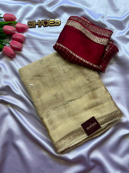 Priya - Viscose Georgette Saree