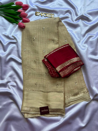 Priya - Viscose Georgette Saree