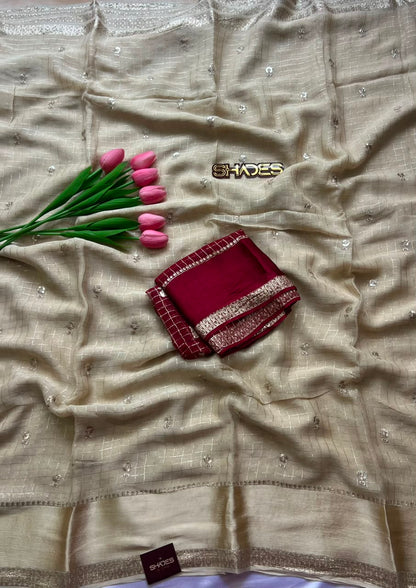 Priya - Viscose Georgette Saree