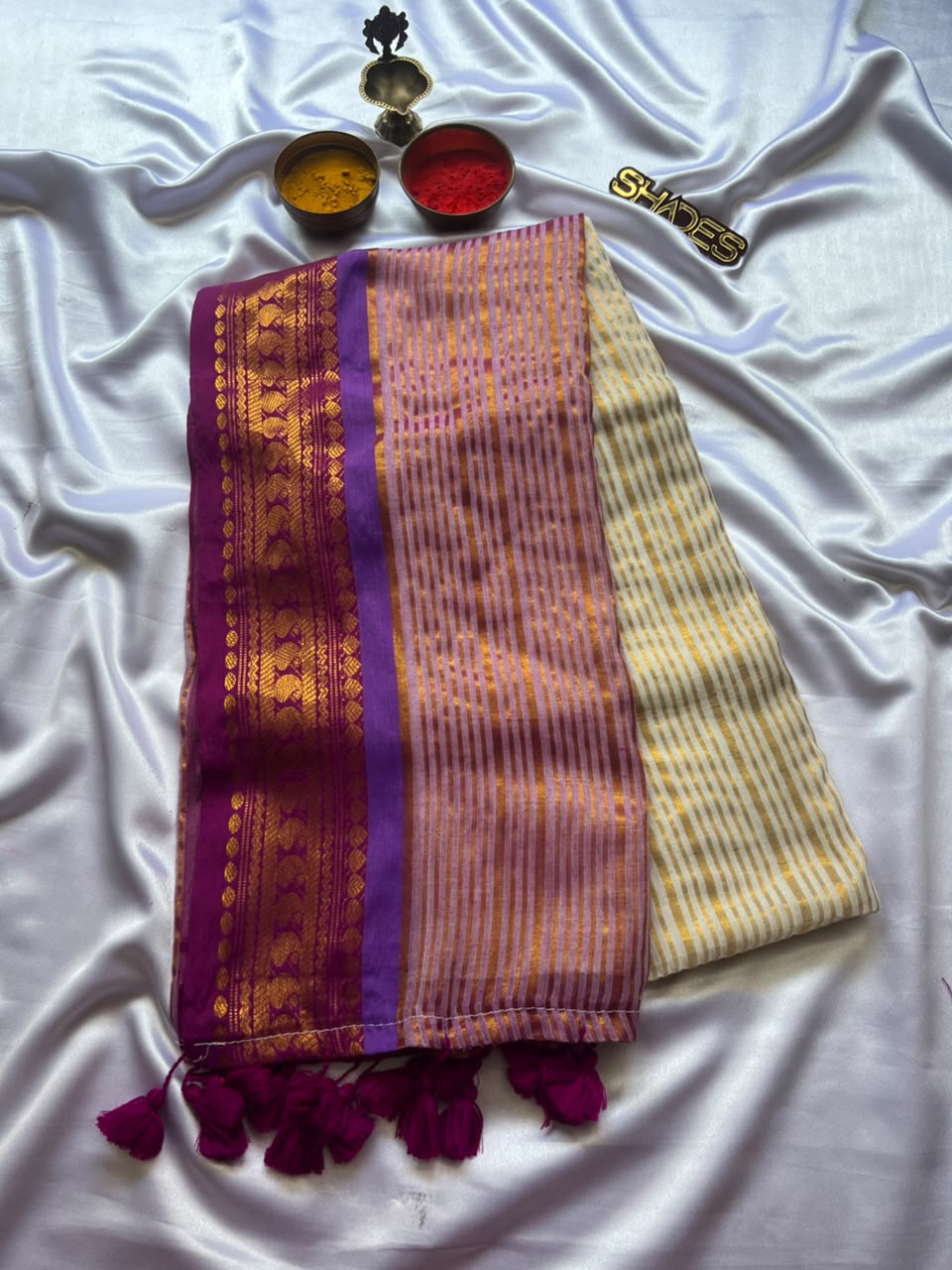 Lakshmi -  Pure 120 Count Mul Cotton Saree