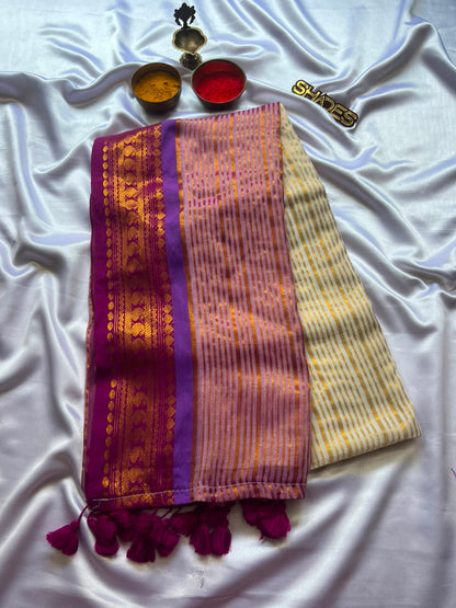 Lakshmi -  Pure 120 Count Mul Cotton Saree