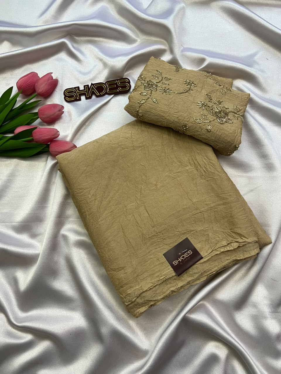 Anvi - Crushed Soft Organza Saree