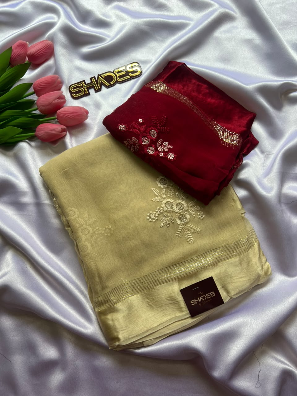 Divya - Pure Viscose Georgette Saree