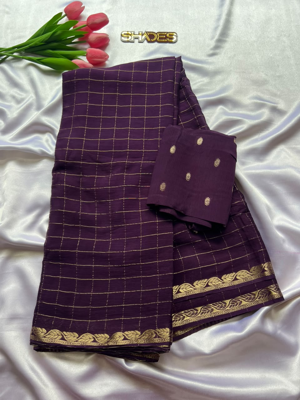 Varsha - Pure Viscose Chinnon Saree