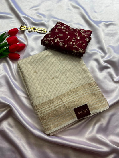Meera - Viscose Dola Silk Saree