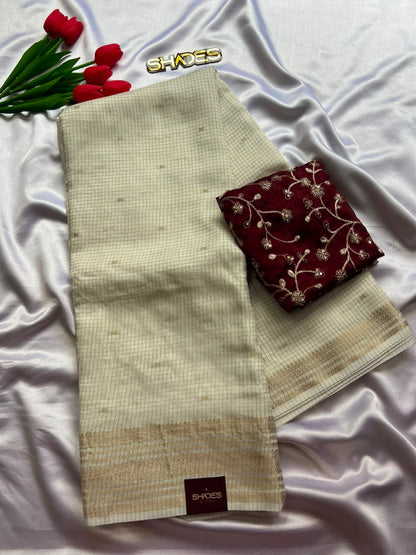 Meera - Viscose Dola Silk Saree