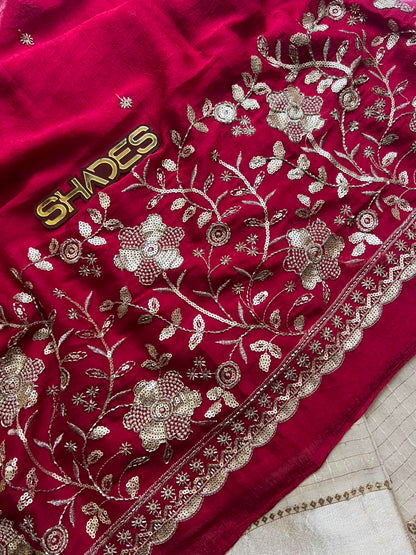 MIDUNA - Viscose Georgette Saree