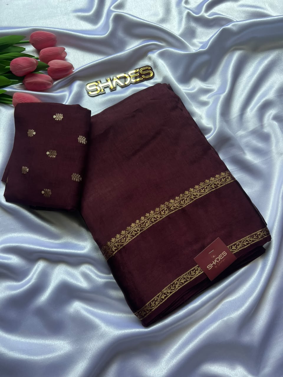 AMULYA - Viscose Chinon Saree