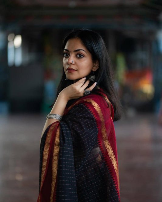 Ahaana - Premium Kanchi Cotton Saree (Prebooking Open, Dispatch after 20 days)