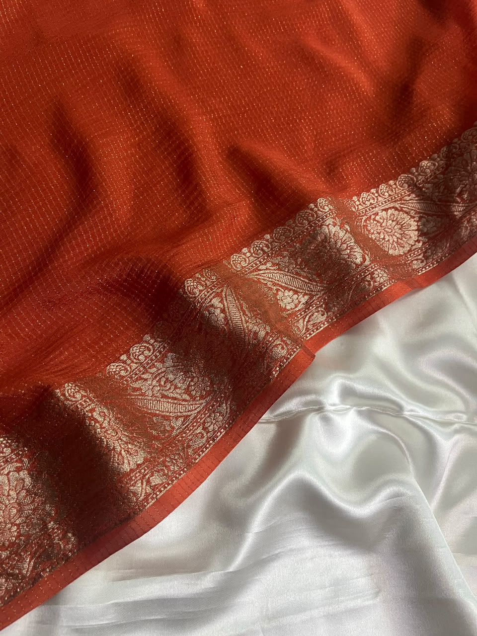 Ruby - Pure Viscose Chinnon Lurex Saree