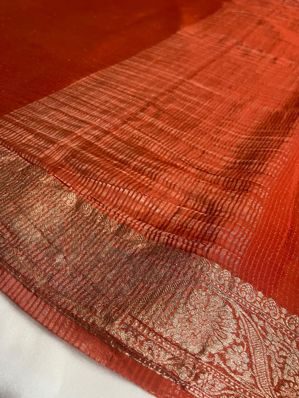 Ruby - Pure Viscose Chinnon Lurex Saree