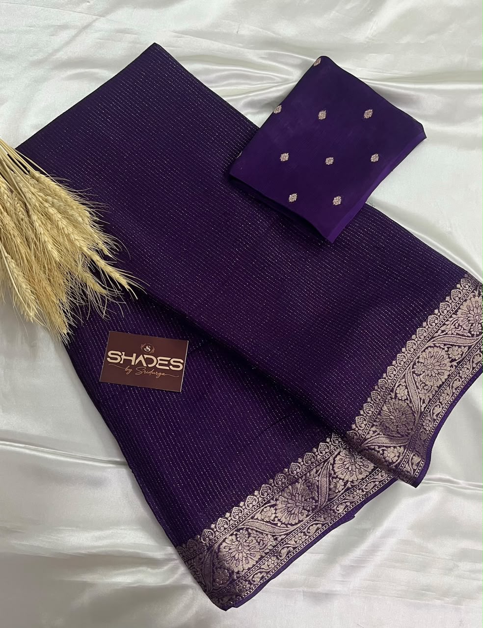 Ruby - Pure Viscose Chinnon Lurex Saree