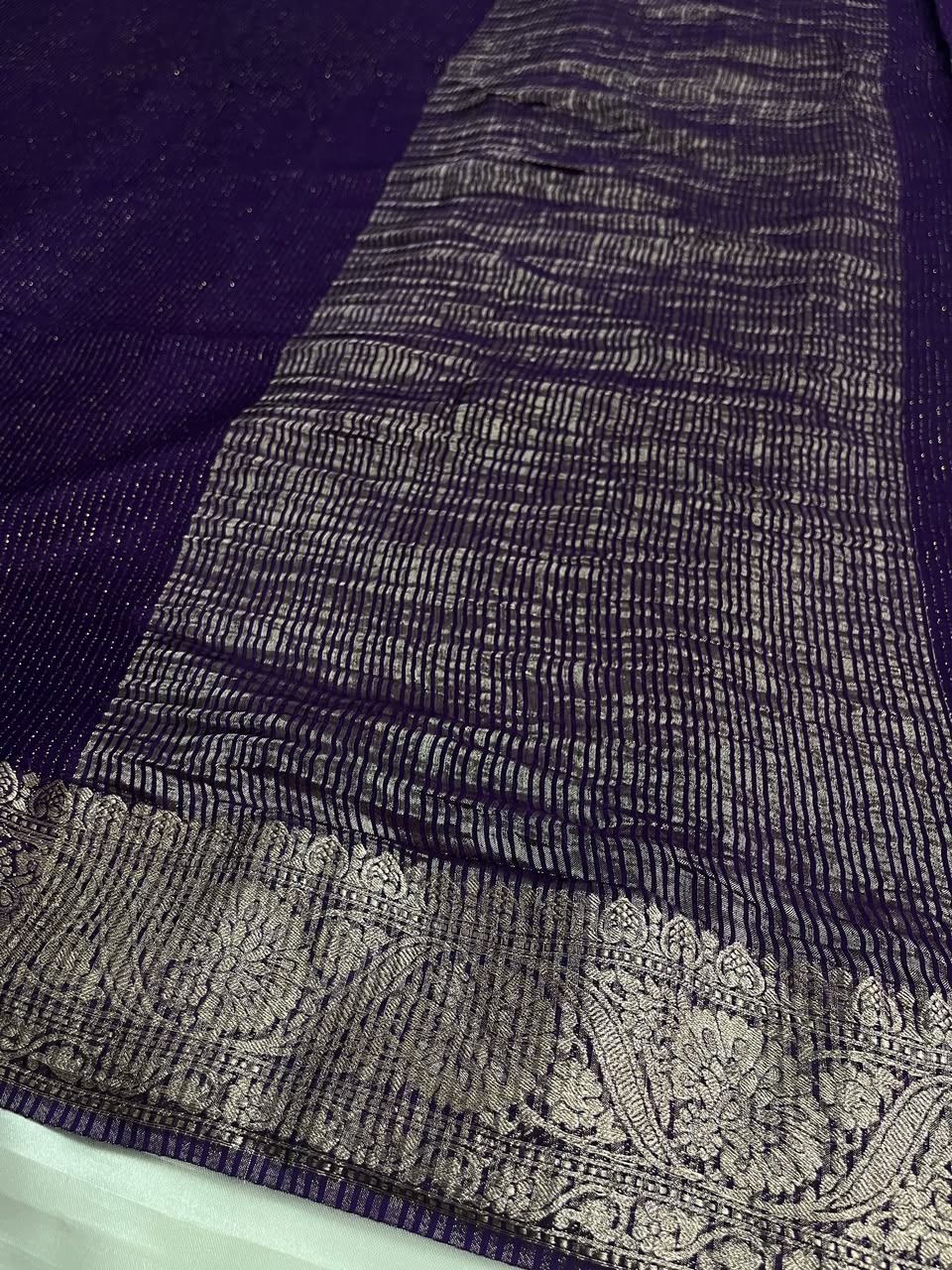 Ruby - Pure Viscose Chinnon Lurex Saree