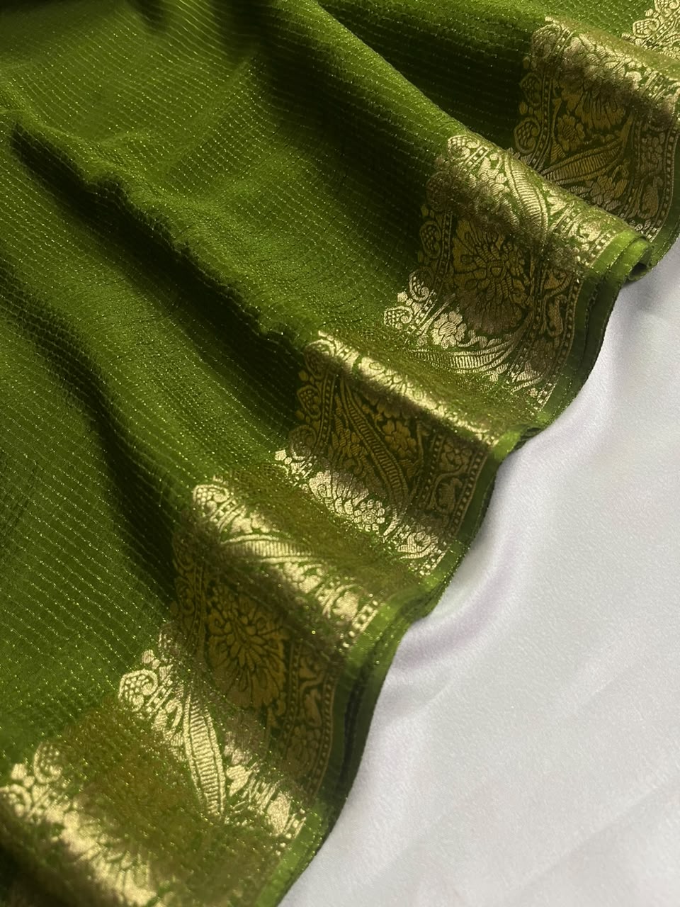 Ruby - Pure Viscose Chinnon Lurex Saree