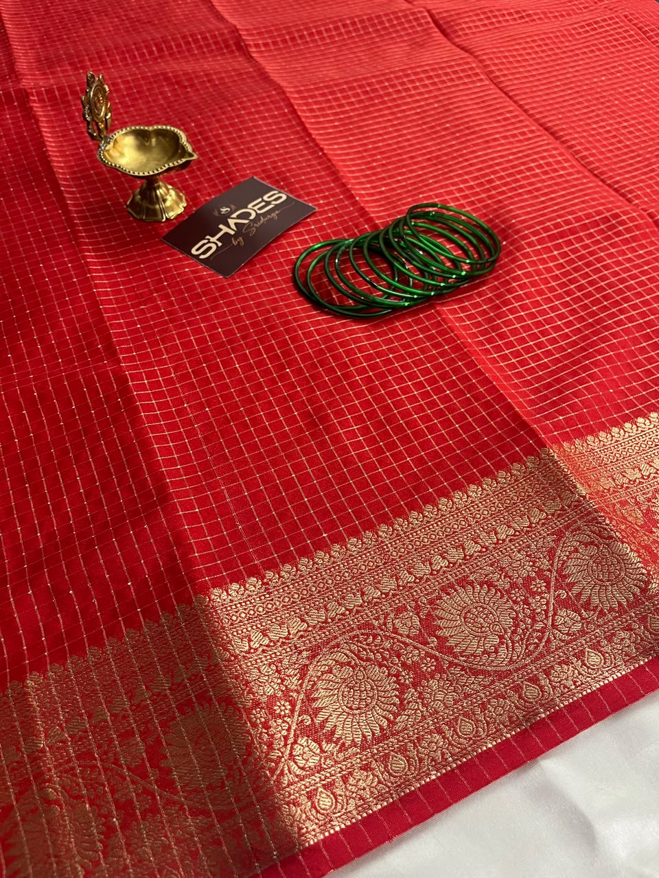 Madhavi - Mysore Crepe Silk Saree