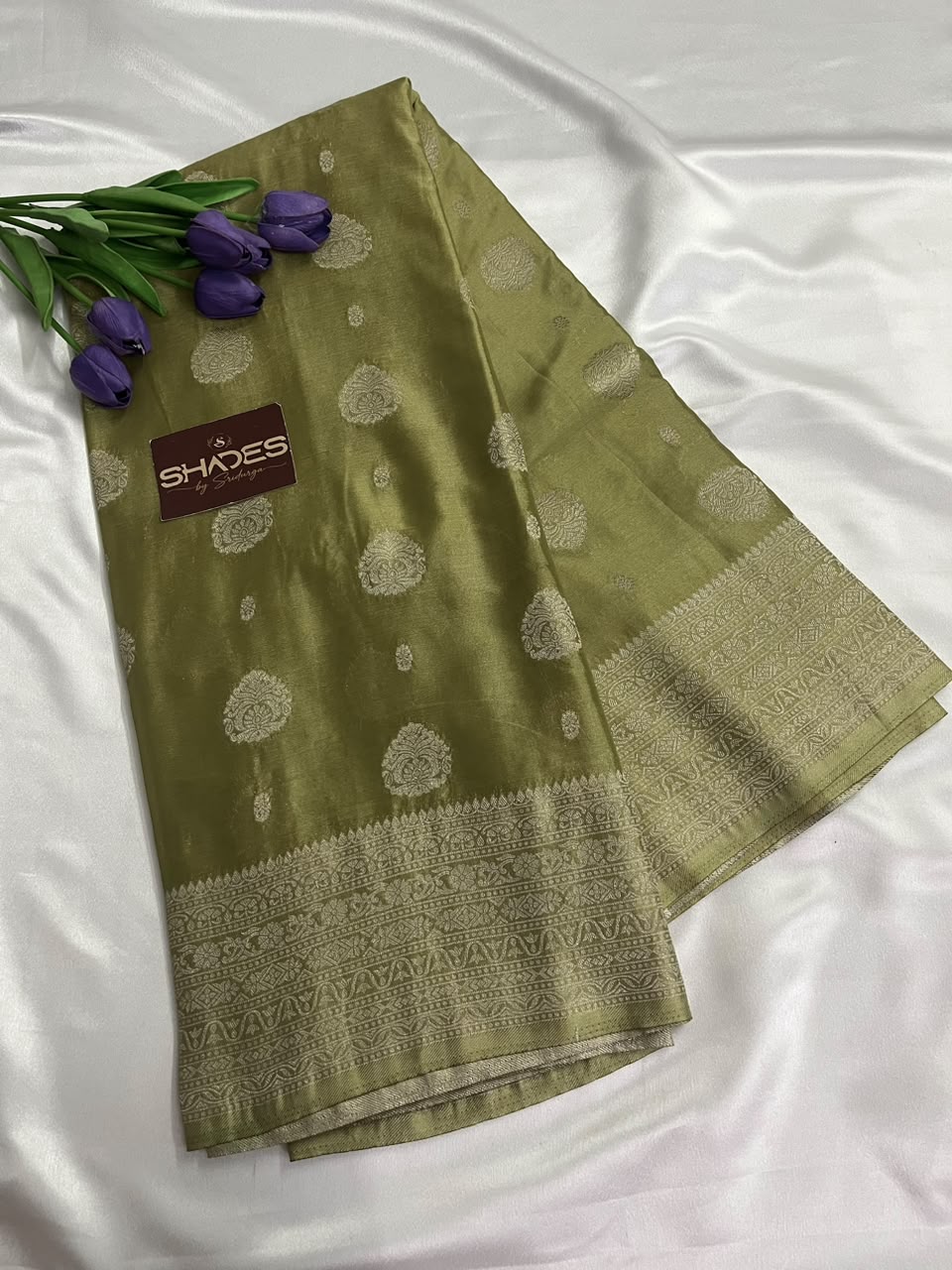 Olive - Banarasi Georgette