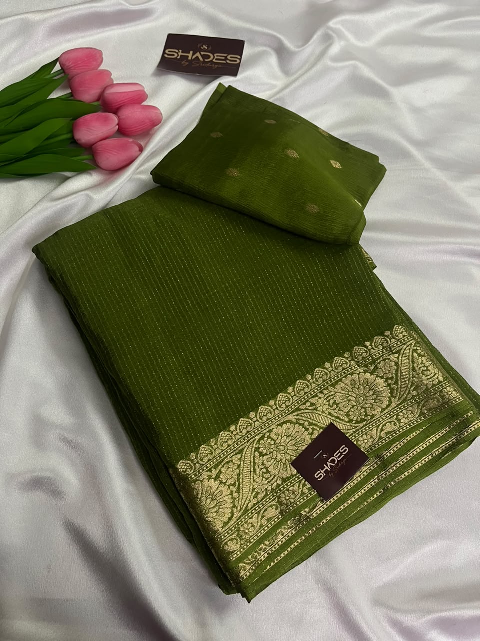 Ruby - Pure Viscose Chinnon Lurex Saree