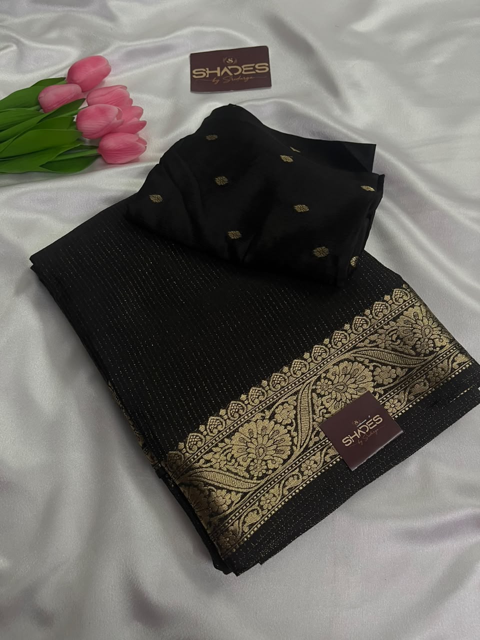 Ruby - Pure Viscose Chinnon Lurex Saree