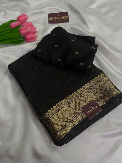 Ruby - Pure Viscose Chinnon Lurex Saree