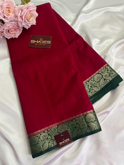 Dhrithi (contrast) - Jute Soft Silk Sarees