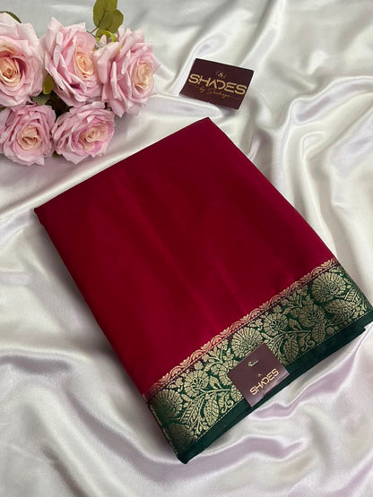 Dhrithi (contrast) - Jute Soft Silk Sarees