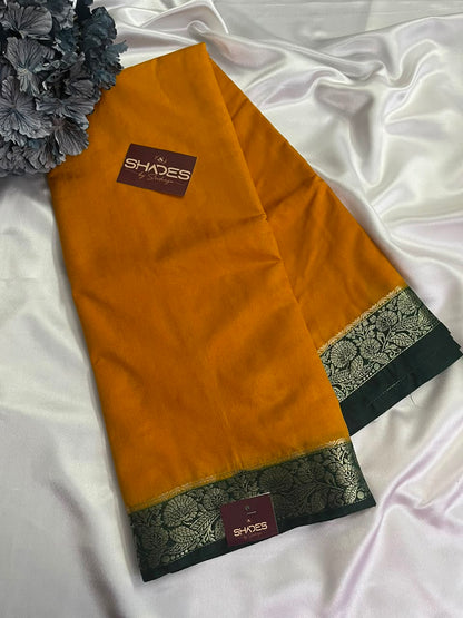 Dhrithi (contrast) - Jute Soft Silk Sarees
