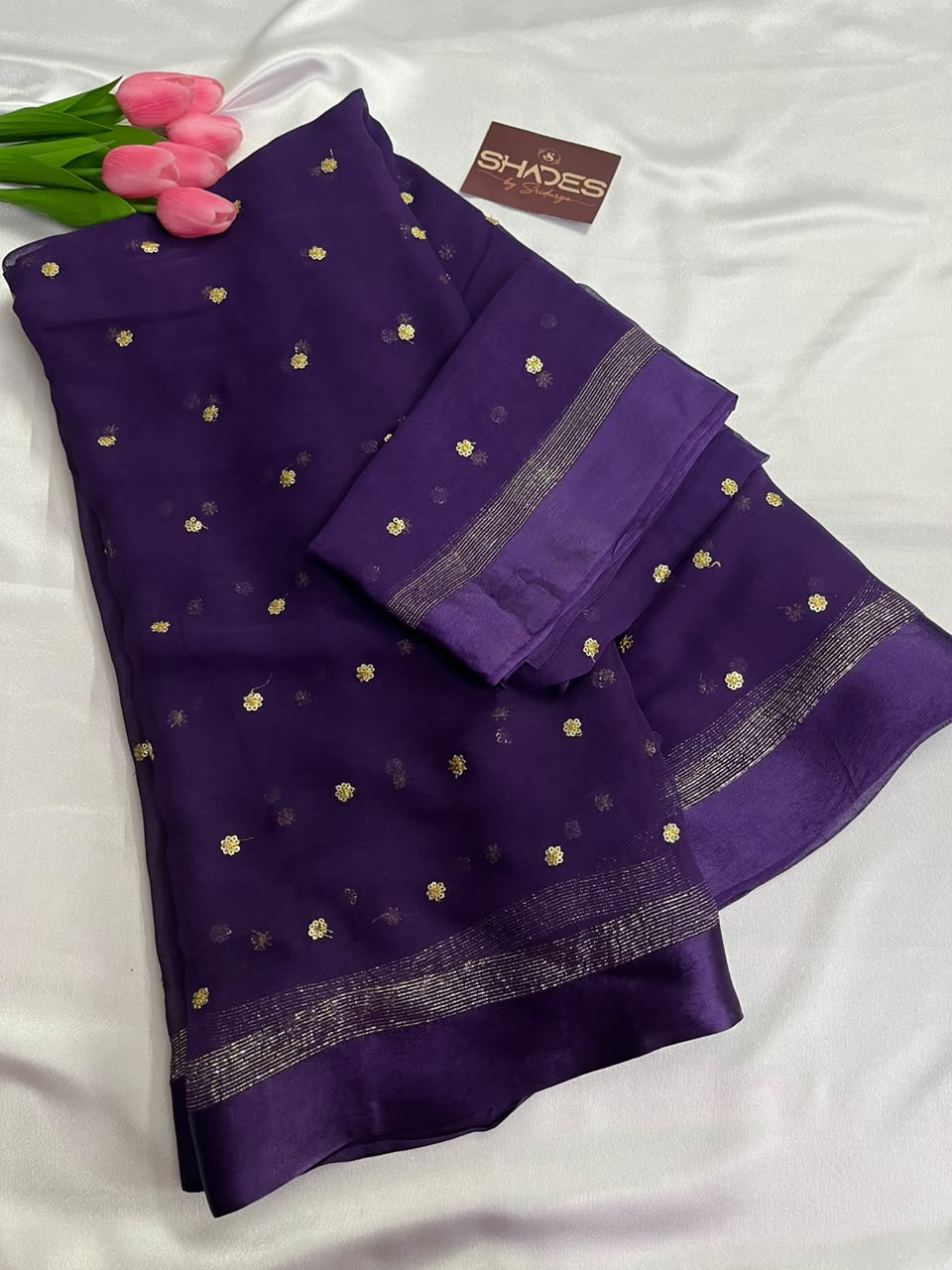Bella - Viscose Georgette Saree