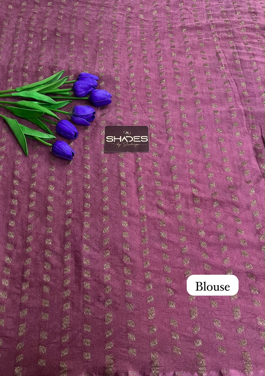 Rosy Charm - Premium Banarasi Georgette