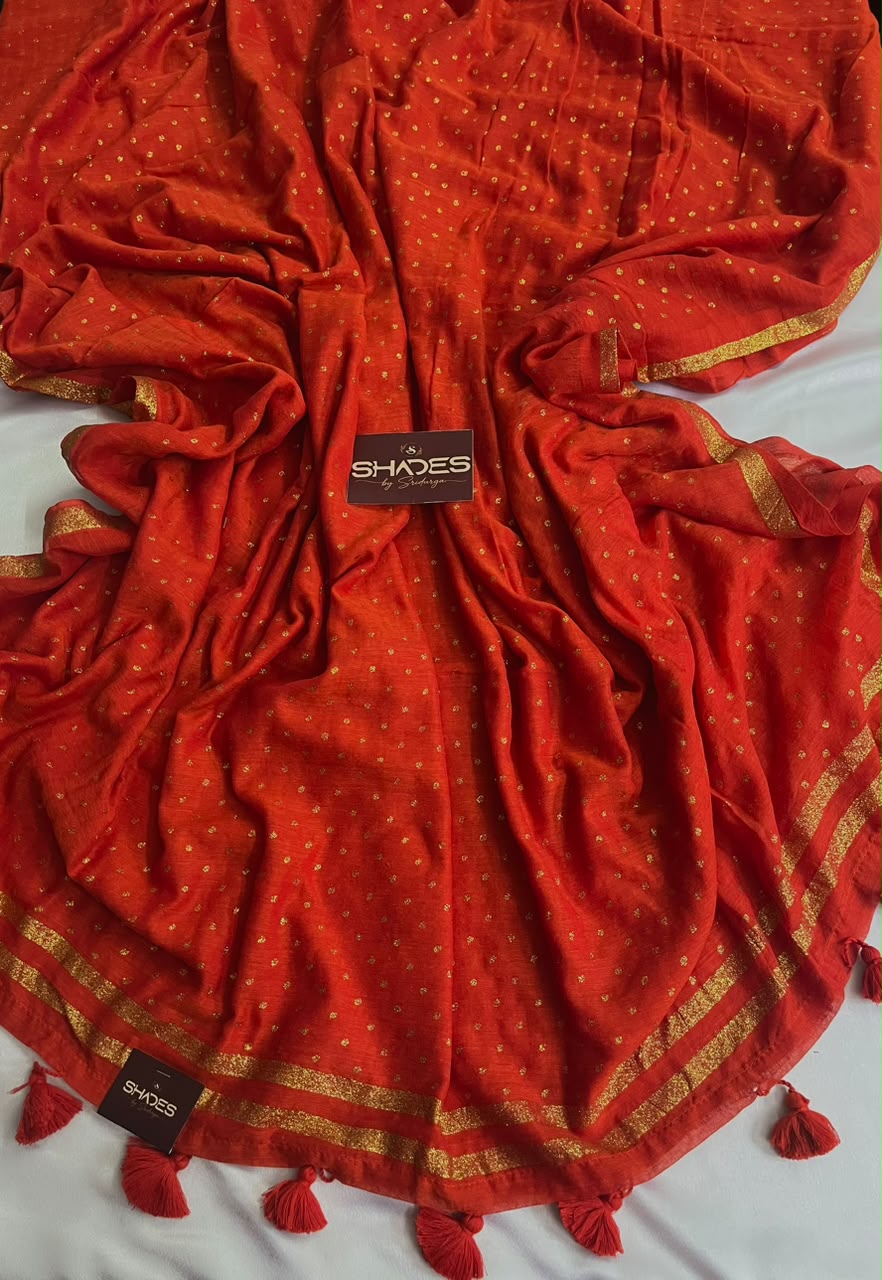 Tanvika - Pure 120 Count Mul Cotton Saree