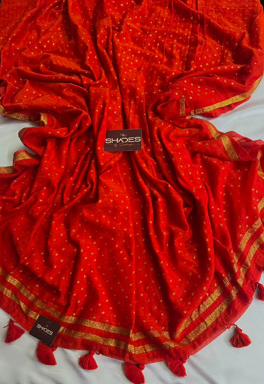 Tanvika - Pure 120 Count Mul Cotton Saree