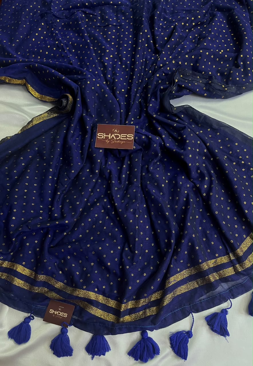 Tanvika - Pure 120 Count Mul Cotton Saree